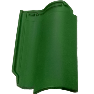 British Ceramics Roman Clay Roof Tile - Green Glazed (Pallet of 288 tiles)