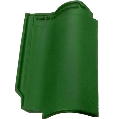 British Ceramics Roman Clay Roof Tile - Green Glazed (Pallet of 288 tiles)