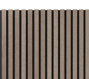 Cladco Acoustic Internal Slatted Wall Panels - Hazel (2400mm x 600mm)