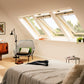 VELUX GGL CK04 3062 Triple Glazed & Noise Reduction Pine Centre-Pivot Roof Window (55 x 98 cm)