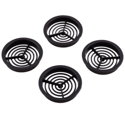 Klober Circular Push-In-Soffit Vents 70mm - Black