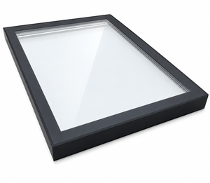 TuffX Infinity Framed Flat Glass Rooflight - Solar Clear Double Glazed (1.0 U-Value)