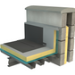 EcoTherm Eco-Fix Flat Roof Insulation Board - 2400mm x 1200mm x 110mm (Pack of 3 sheets 8.64m2)