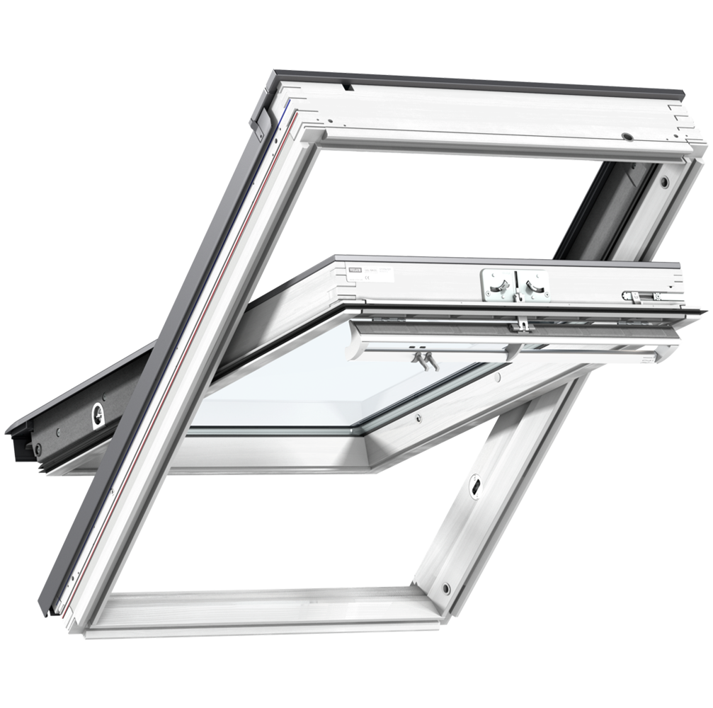 VELUX GGL BK04 2070 White Painted Centre-Pivot Window (47 x 98 cm)