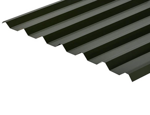 Cladco 34/1000 Box Profile Sheeting 0.5 Thick Polyester Paint Coated Roof Sheet - Juniper Green