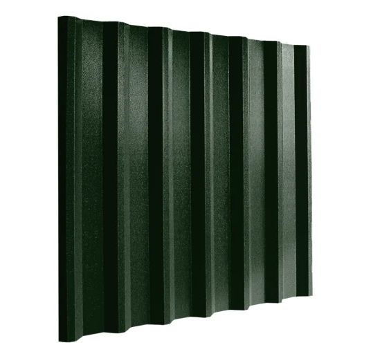Cladco 34/1000 Box Profile 0.5mm PVC Plastisol Coated Roof Sheet - Juniper Green
