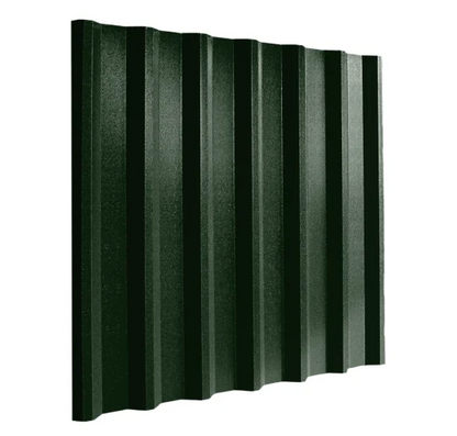 Cladco 34/1000 Box Profile 0.5mm PVC Plastisol Coated Roof Sheet - Juniper Green