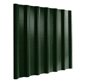 Cladco 34/1000 Box Profile 0.5mm PVC Plastisol Coated Roof Sheet - Juniper Green