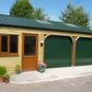Cladco 34/1000 Box Profile 0.7mm PVC Plastisol Coated Roof Sheet - Juniper Green