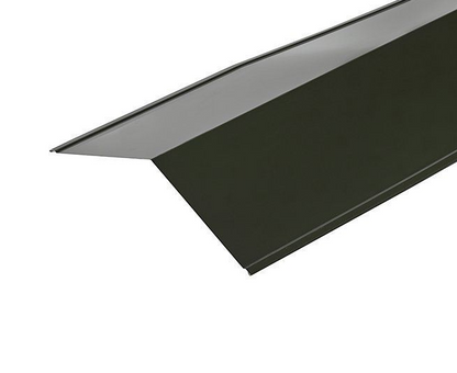 Cladco 130º Ridge Flashings in Polyester Paint Finish - 3m x 150mm x 150mm Juniper Green