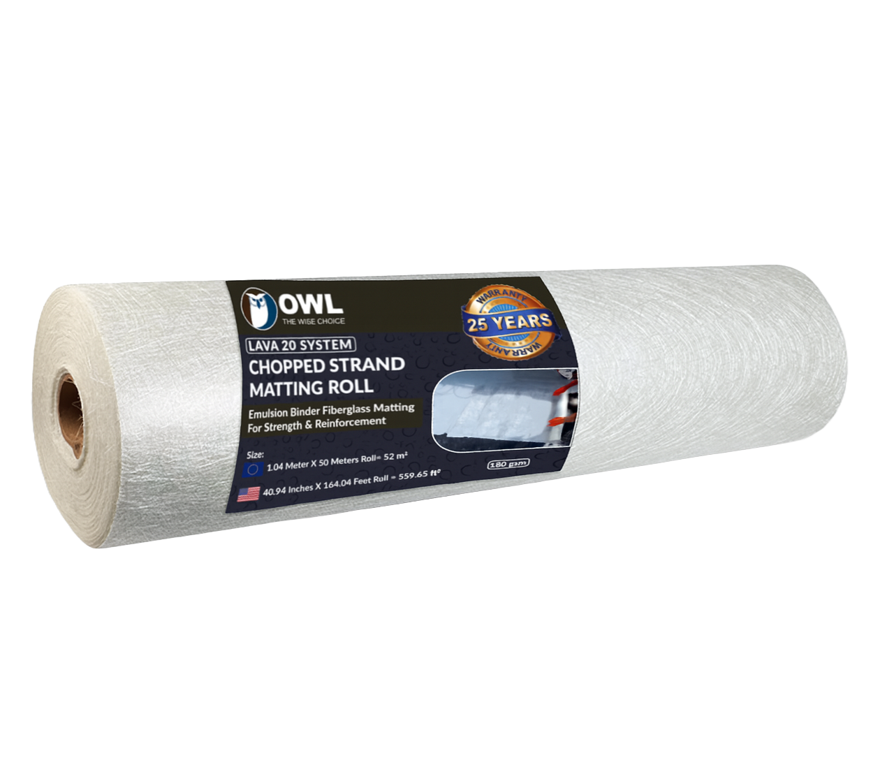 LAVA 20 Chopped Strand Matting 150gsm fiberglass reinforcement mat for waterproofing system