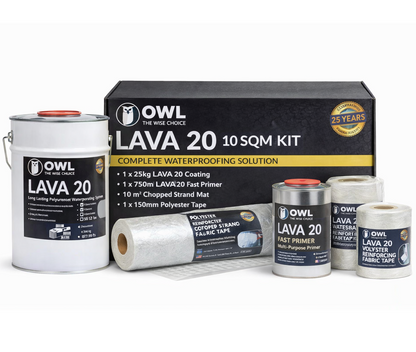 LAVA 20 Polyurethane Liquid Waterproofing Kit - 10m2