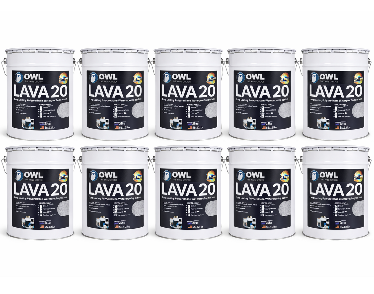LAVA 20 Premium Polyurethane Liquid Waterproofing 25kg (PALLET of 10 tins)