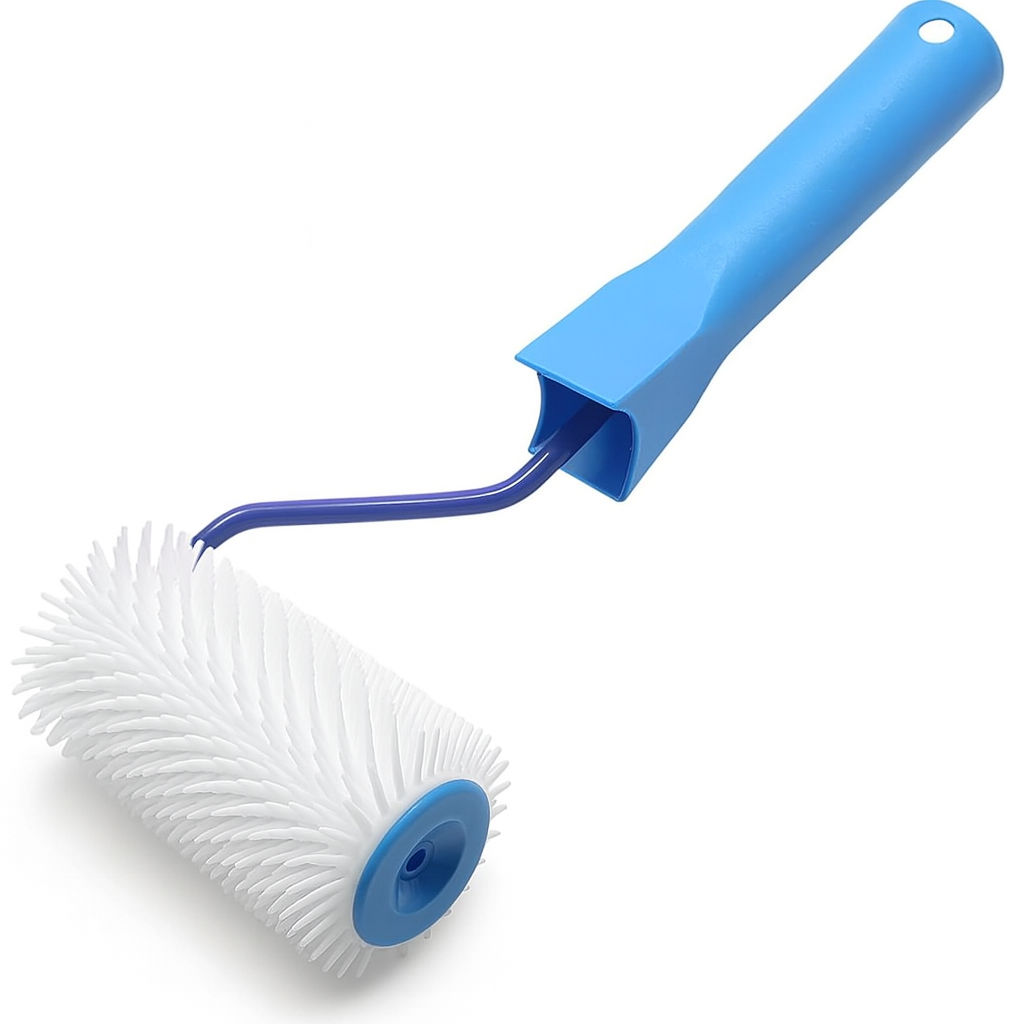LAVA 20 Spiked Application Roller 100mm for polyurethane and self-leveling coatings with solvent-resistant handle