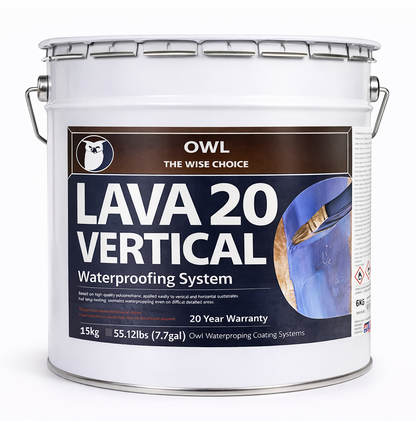 LAVA 20 Vertical Liquid Waterproofing for Sloped & Vertical - 15kg