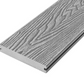 Cladco Solid Woodgrain Effect Reversible Composite Decking Board - Light Grey (4m)