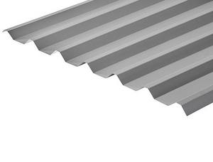Cladco 34/1000 Box Profile Sheeting 0.5 Thick Polyester Paint Coated Roof Sheet - Light Grey