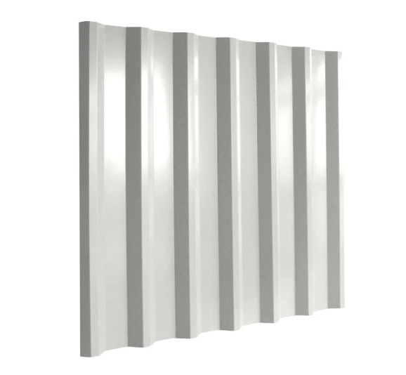 Cladco 34/1000 Box Profile Sheeting 0.5mm Thick Polyester Paint Coated Roof Sheet - White