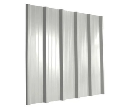 Cladco 32/1000 Box Profile Sheeting 0.5mm Thick Polyester Paint Coated Roof Sheet - Light Grey