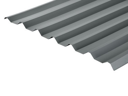 Cladco 34/1000 Box Profile 0.7 PVC Plastisol Coated Roof Sheet - Merlin Grey