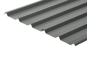 Cladco 32/1000 Box Profile 0.7 PVC Plastisol Coated Roof Sheet - Merlin Grey