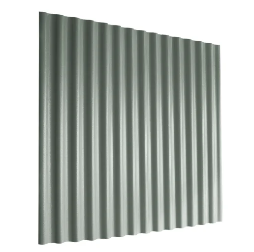 Cladco 13/3 Corrugated 0.5mm PVC Plastisol coated galvanized steel roof sheet in grey polyester finish