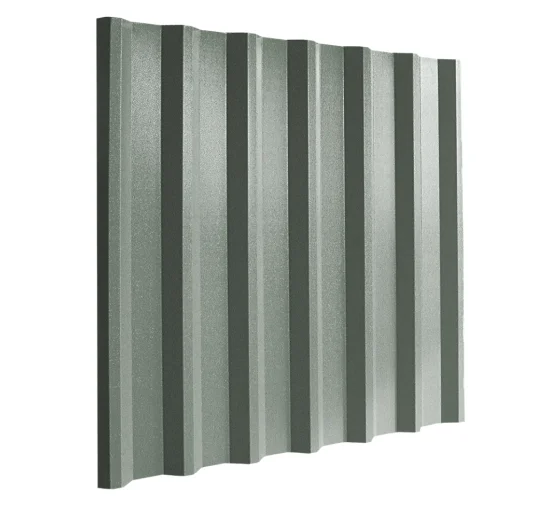 Cladco 34/1000 Box Profile 0.5mm PVC Plastisol Coated Roof Sheet - Merlin Grey
