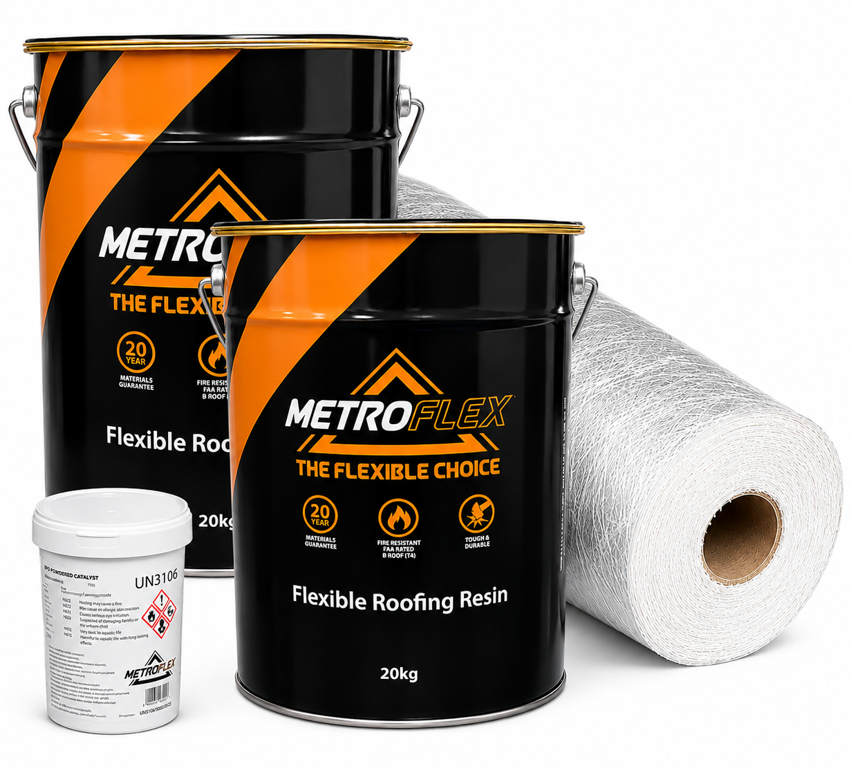 MetroFlex Flexible GRP Fibreglass Roofing Kit - 14m2