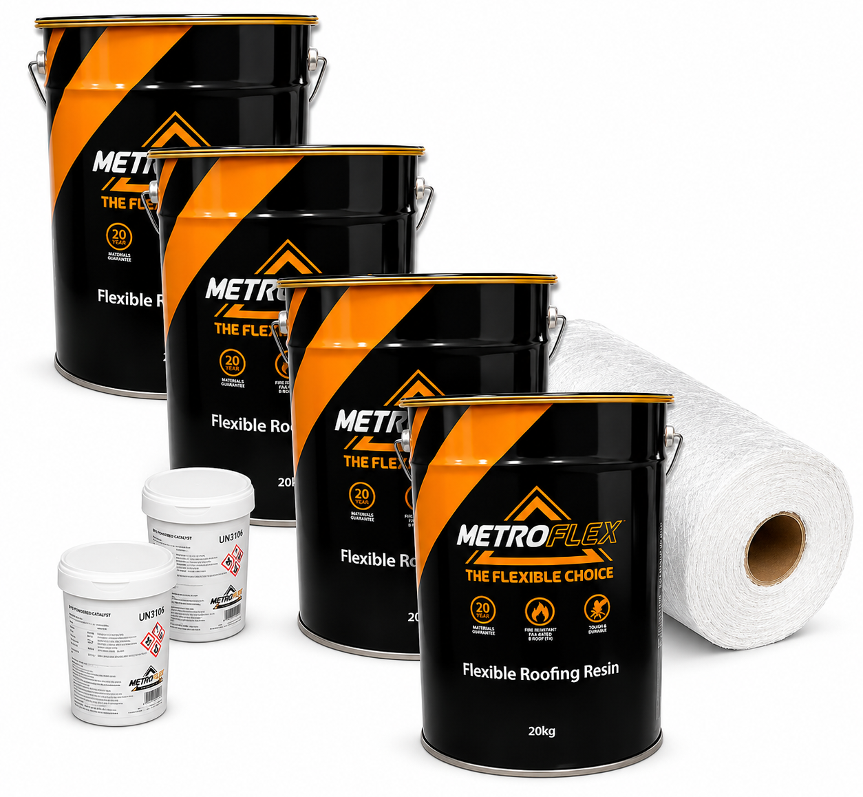 MetroFlex Flexible GRP Fibreglass Roofing Kit - 28m2