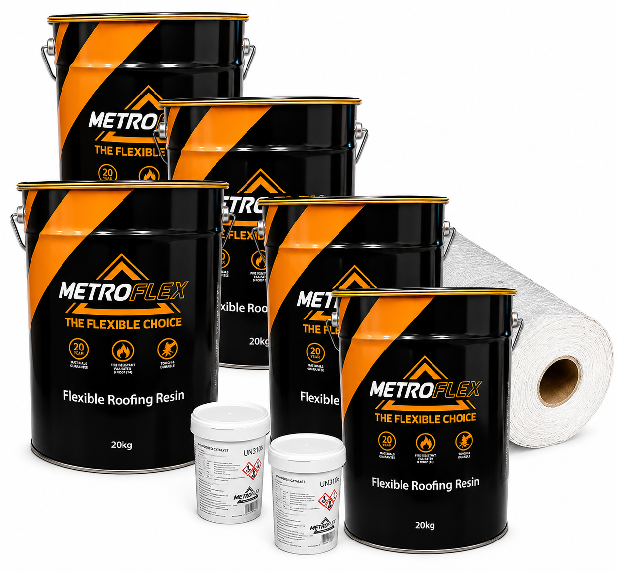 MetroFlex Flexible GRP Fibreglass Roofing Kit - 43m2