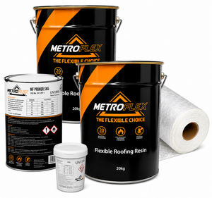 MetroFlex Flexible GRP Fibreglass Roofing Kit with Primer - 14m2