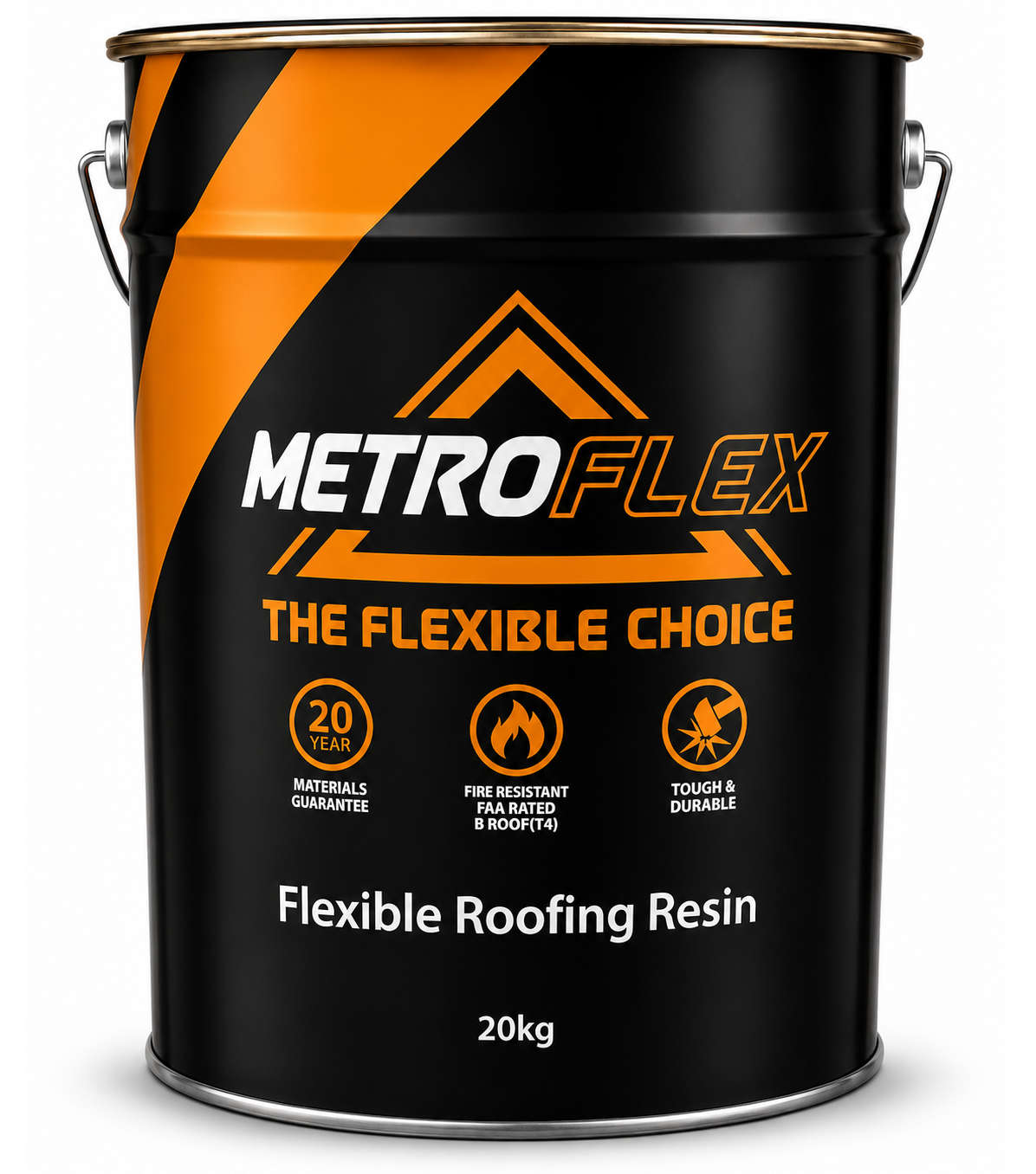 MetroFlex Flexible GRP Roofing Resin - Dark Grey 20kg