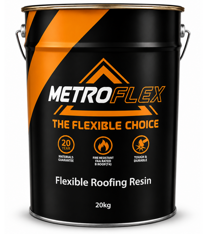MetroFlex Flexible GRP Roofing Resin - Dark Grey 20kg