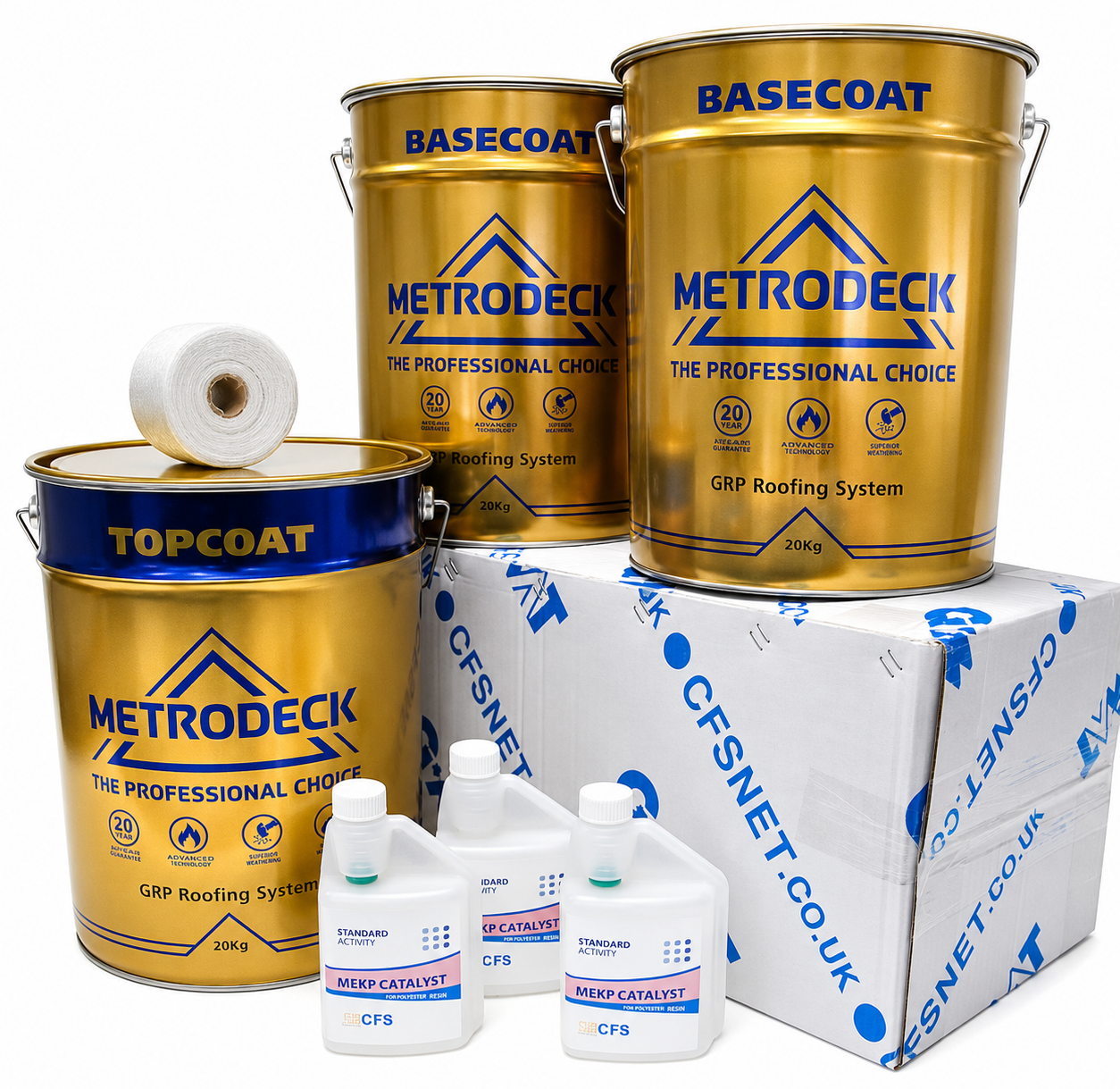 Metrodeck GRP Fibreglass Roofing Kit 450g - 30m2