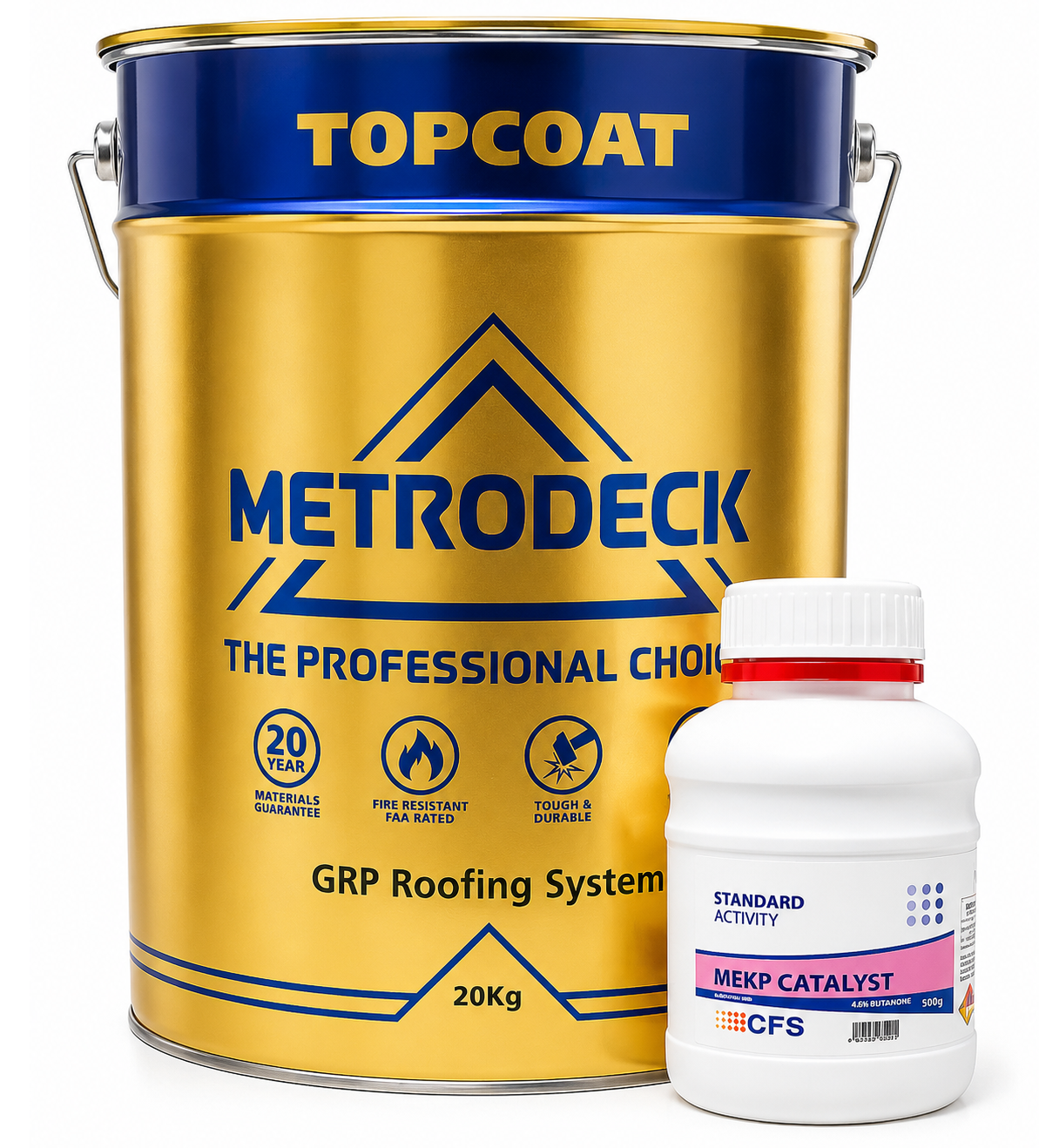 Metrodeck GRP Roofing Topcoat 20kg Anthracite Grey (including Catalyst)
