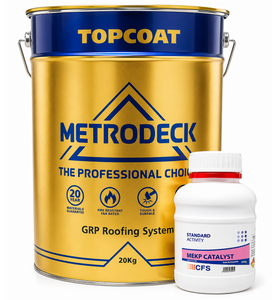 Metrodeck GRP Roofing Topcoat 20kg Dark Admiralty Grey (including Catalyst)