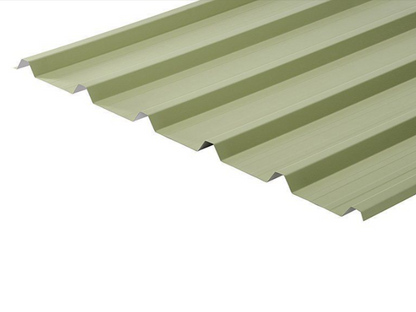 Cladco 32/1000 Box Profile 0.7 PVC Plastisol Coated Roof Sheet - Mooreland Green
