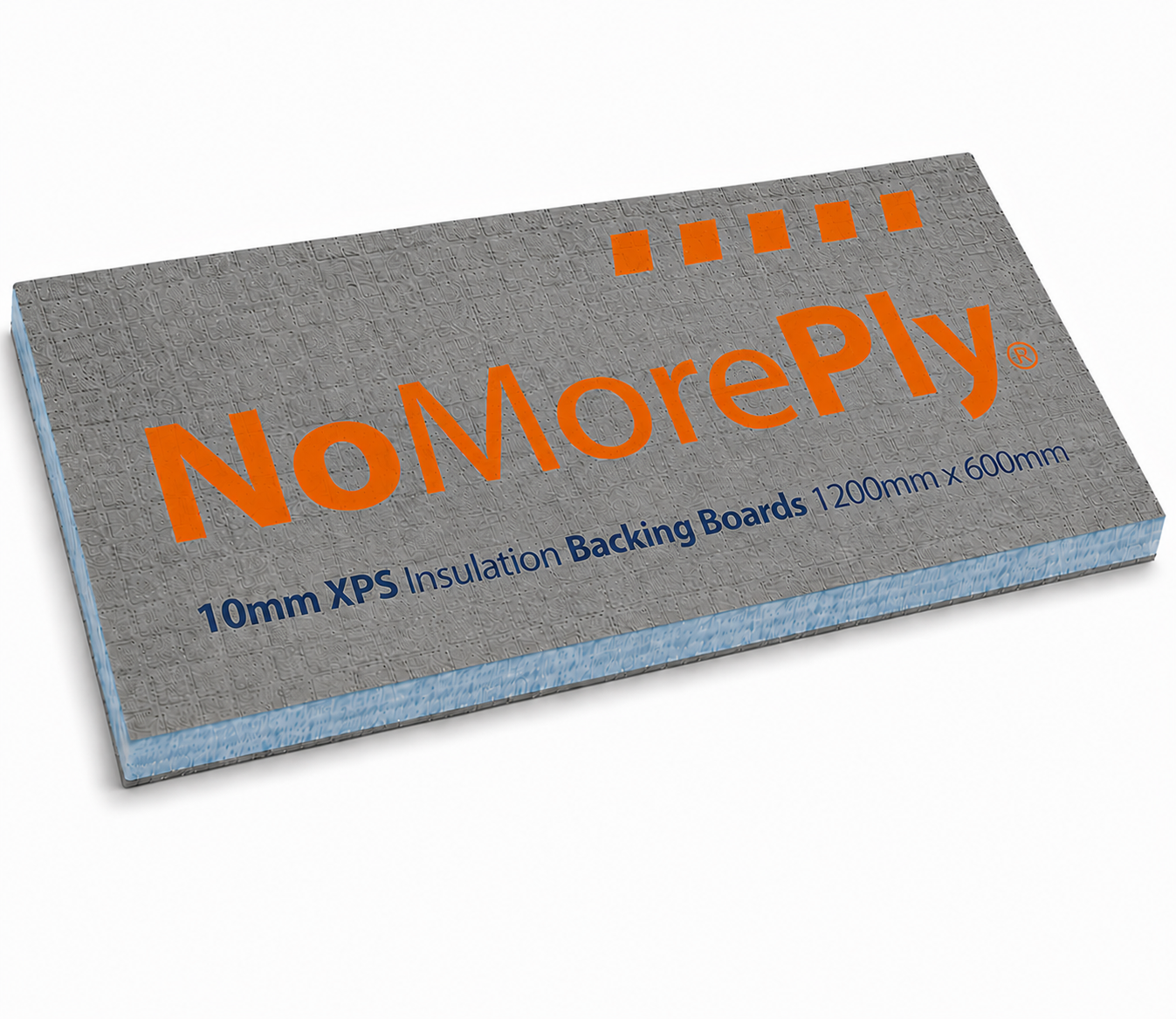 NoMorePly® 10mm XPS Insulation Backing Boards 1200mm x 600mm (Pack of 10)