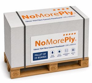 NoMorePly® 18mm TG4 Fibre Cement Floorboard 1200mm x 600mm (PALLET of 25 Boards)