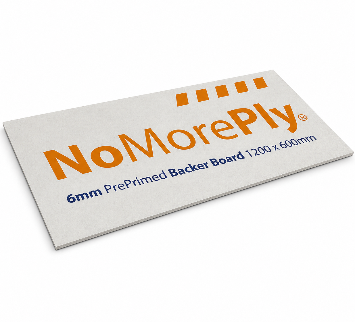 NoMorePly® 6mm Pre Primed Fibre Cement Board - 1200mm x 600mm