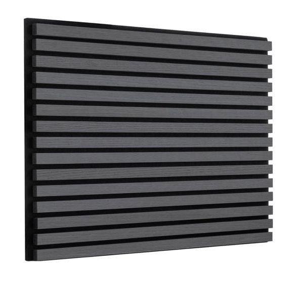 Cladco Acoustic Internal Slatted Wall Panels - Noir (2400mm x 600mm)