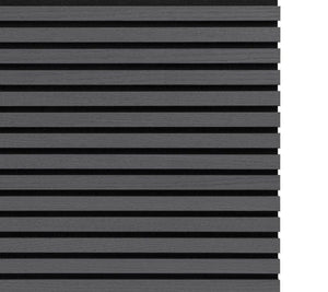 Cladco Acoustic Internal Slatted Wall Panels - Noir (2400mm x 600mm)
