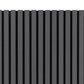 Cladco Acoustic Internal Slatted Wall Panels - Noir (2400mm x 600mm)
