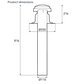 Ubbink OFT-1F Flat Roof Vent / Terminal (110mm Diameter)