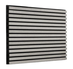Cladco Acoustic Internal Slatted Wall Panels - Pebble Grey (2400mm x 600mm)