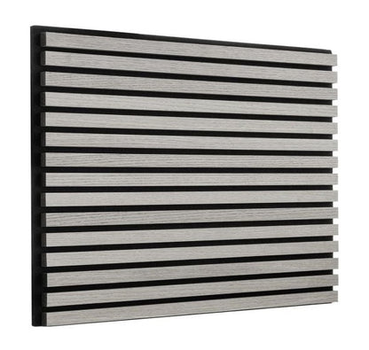 Cladco Acoustic Internal Slatted Wall Panels - Pebble Grey (2400mm x 600mm)