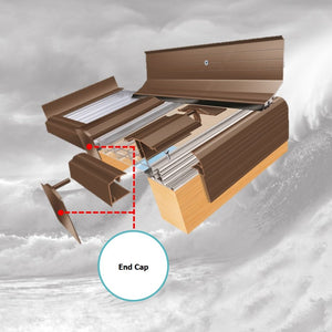 Storm Snap-Down Rafter Bar End Cap