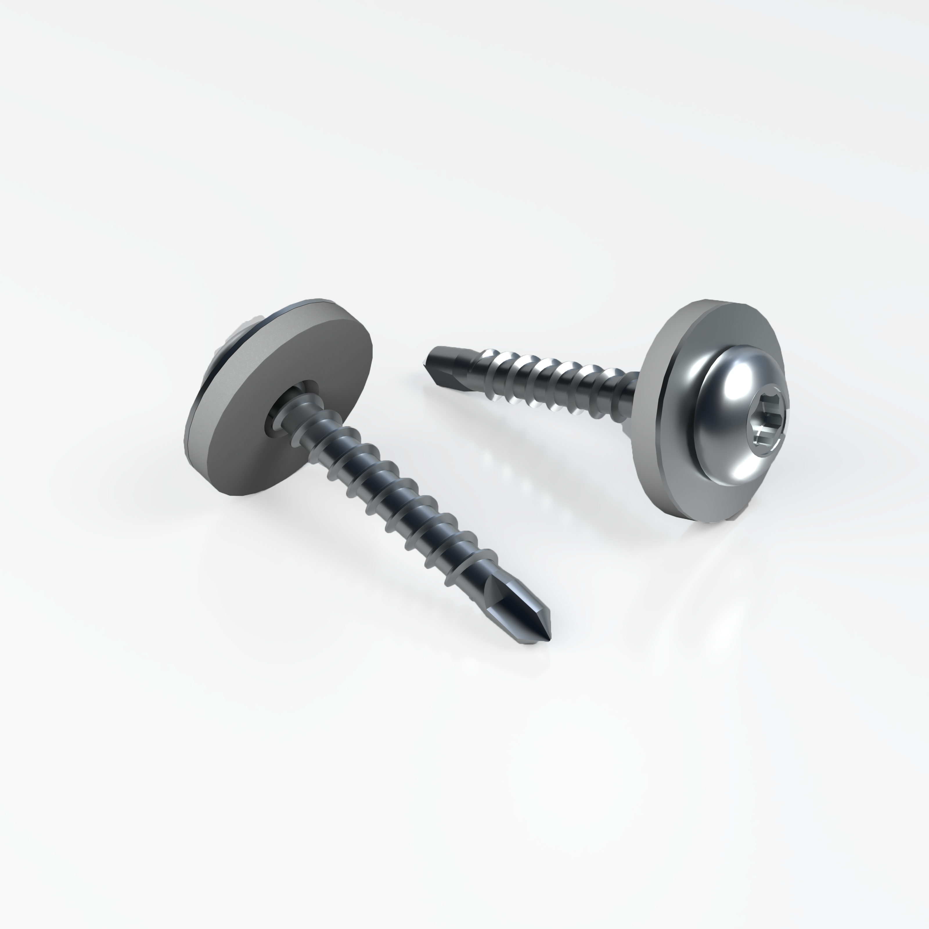 Crep Poly Hardware Poly X Polycarbonate Screw and Washer Fixings (Pack of 50)