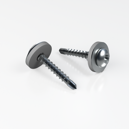 Poly X Polycarbonate Screw and Washer Fixings (Pack of 50)