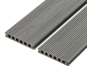 Cladco ProDeck Premium Capped Composite Decking Board - Platinum (2.4m)